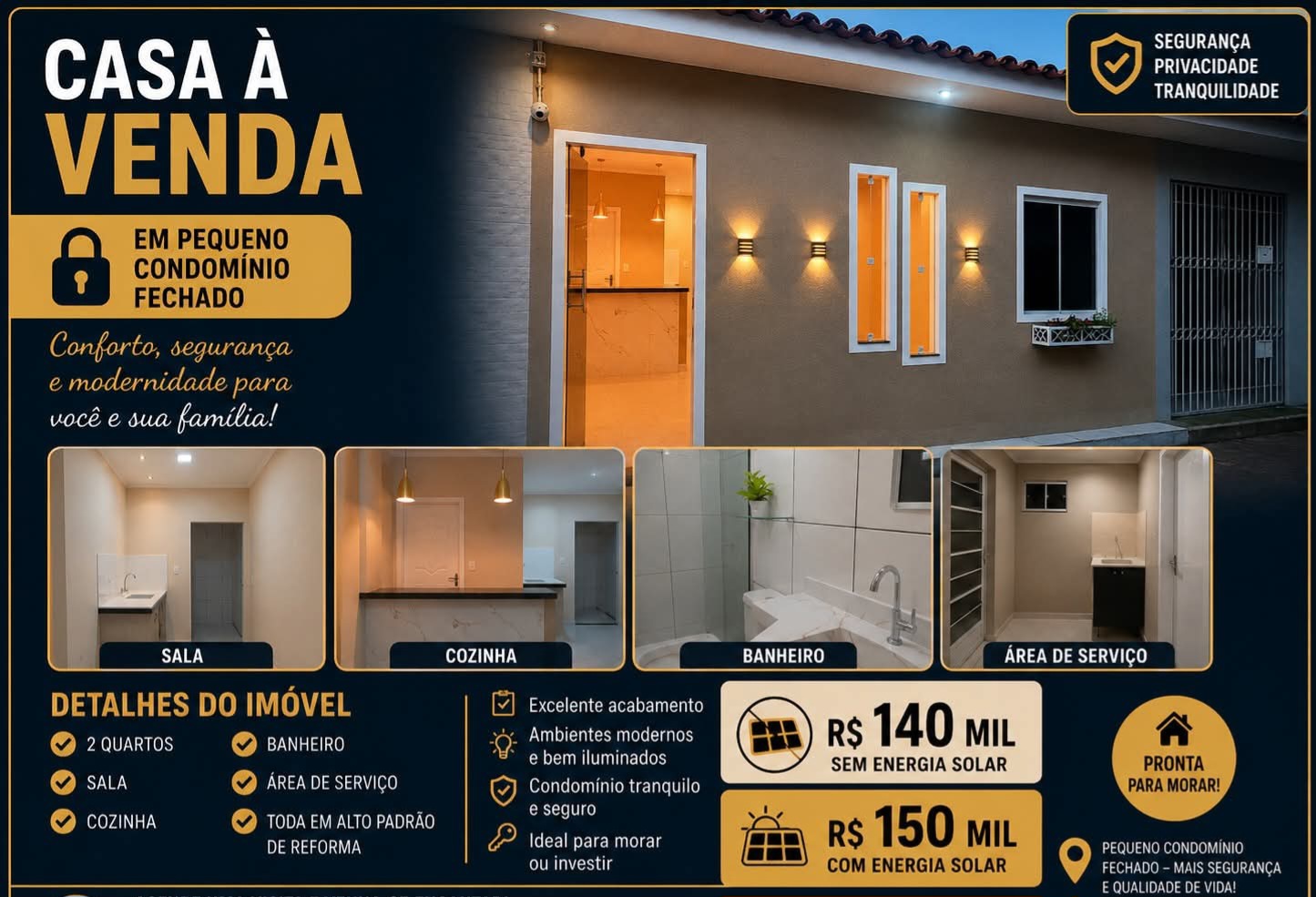 Vendo casa em condomínio fechado no Icuí Guajará