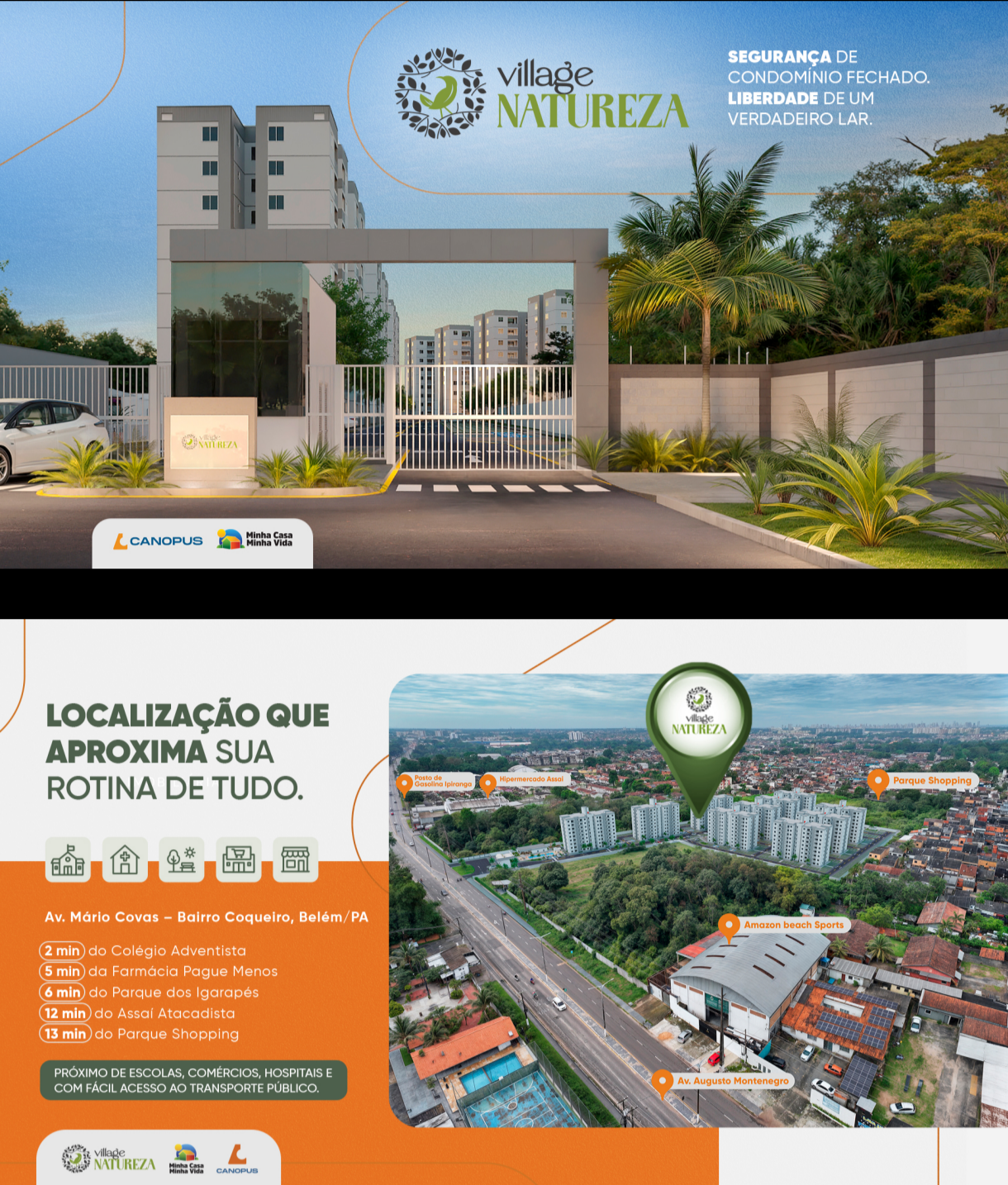 Apartamento 2 Quartos + suíte + Varanda